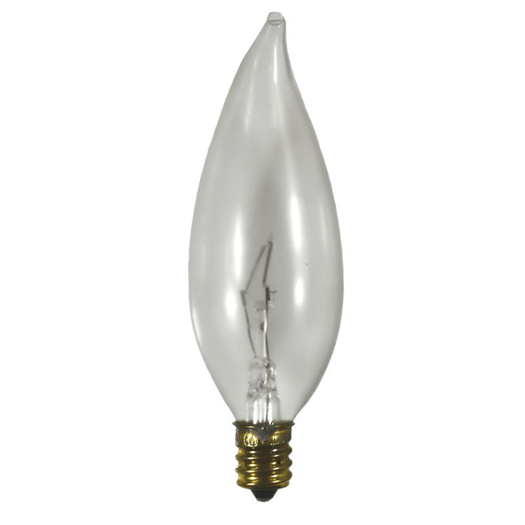 Damar 00267D 60CFC/SS 60W CA10 Incandescent Chandelier Bulb 2700K Safe-Shield E12 Base