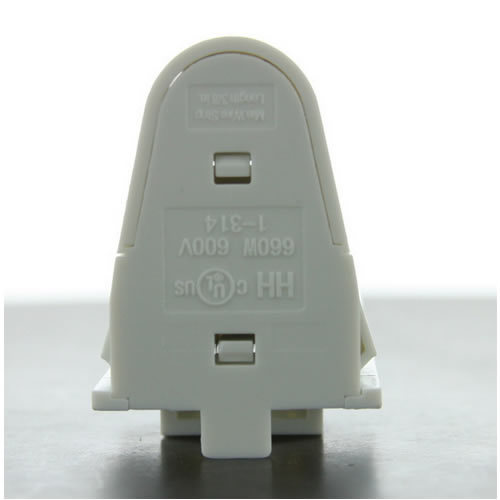 LH0161 Shunted, stationary end, push fit or screw down slimline lamp holder/socket