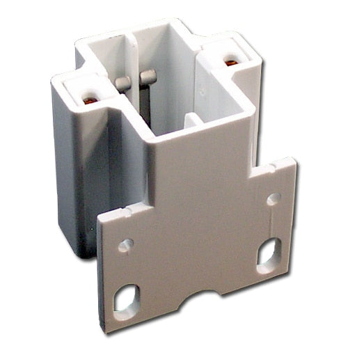 LH0228 13w GX23, GX23-2 2 pin CFL lamp holder/socket with 2 hole horizontal mounting