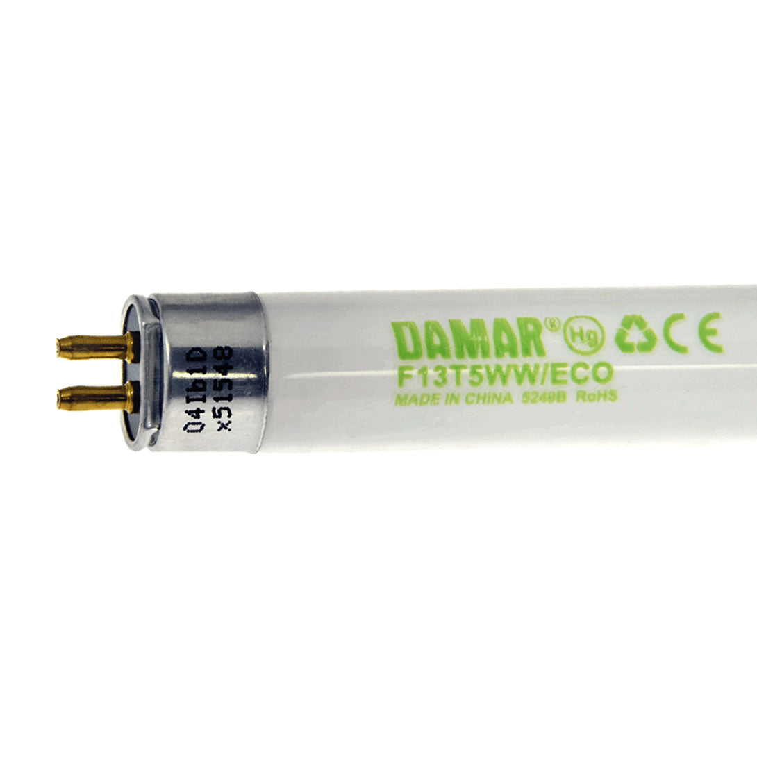 DAMAR 05249C F13T5/WW/ECO 13W T5 Fluorescent Tube Warm White Safe-Shield G5 Bi-Pin Base