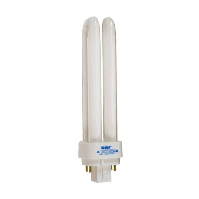 Damar 26371A F18DDTT/DE/830 18W CFL Double Twin Tube 3000K G24q-2 4-pin Base