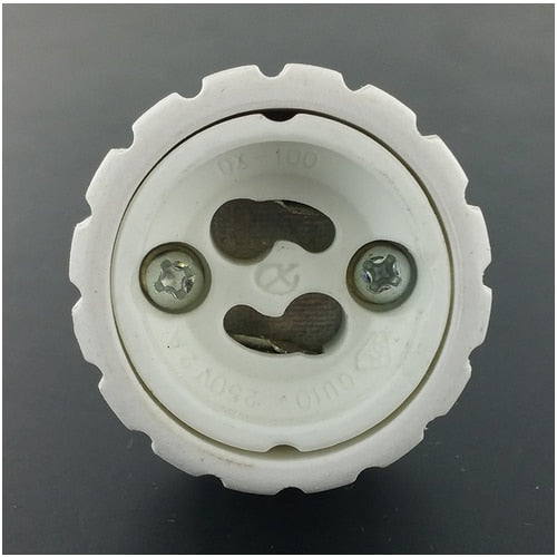 LH0931 Converts a BA15d double contact bayonet lamp holder/socket to a GU10 twist lock lamp holder/socket