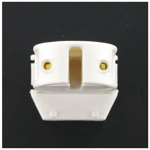 LH0935 Unshunted, rotary locking, T5 miniature bipin lamp holder/socket with push fit mounting