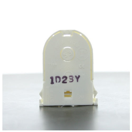 LH0981 Unshunted, T8-T12 low profile lamp holder/socket with push fit mounting and locator post