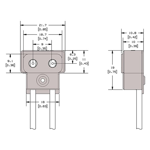 LH1040 G9.5 halogen socket with 44" leads
