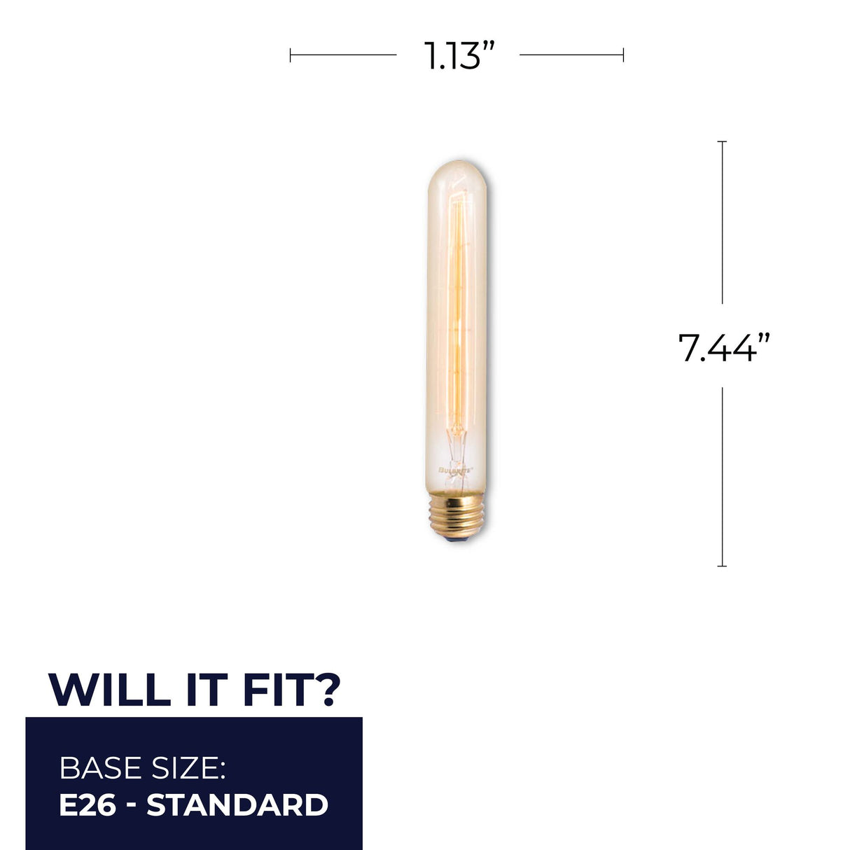 Bulbrite 861048 Bulbrite Pack of (4) 30 Watt Dimmable Antique T9 Nostalgic Hairpin Incandescent Light Bulbs with Medium (E26) Base, 2200K Amber Light