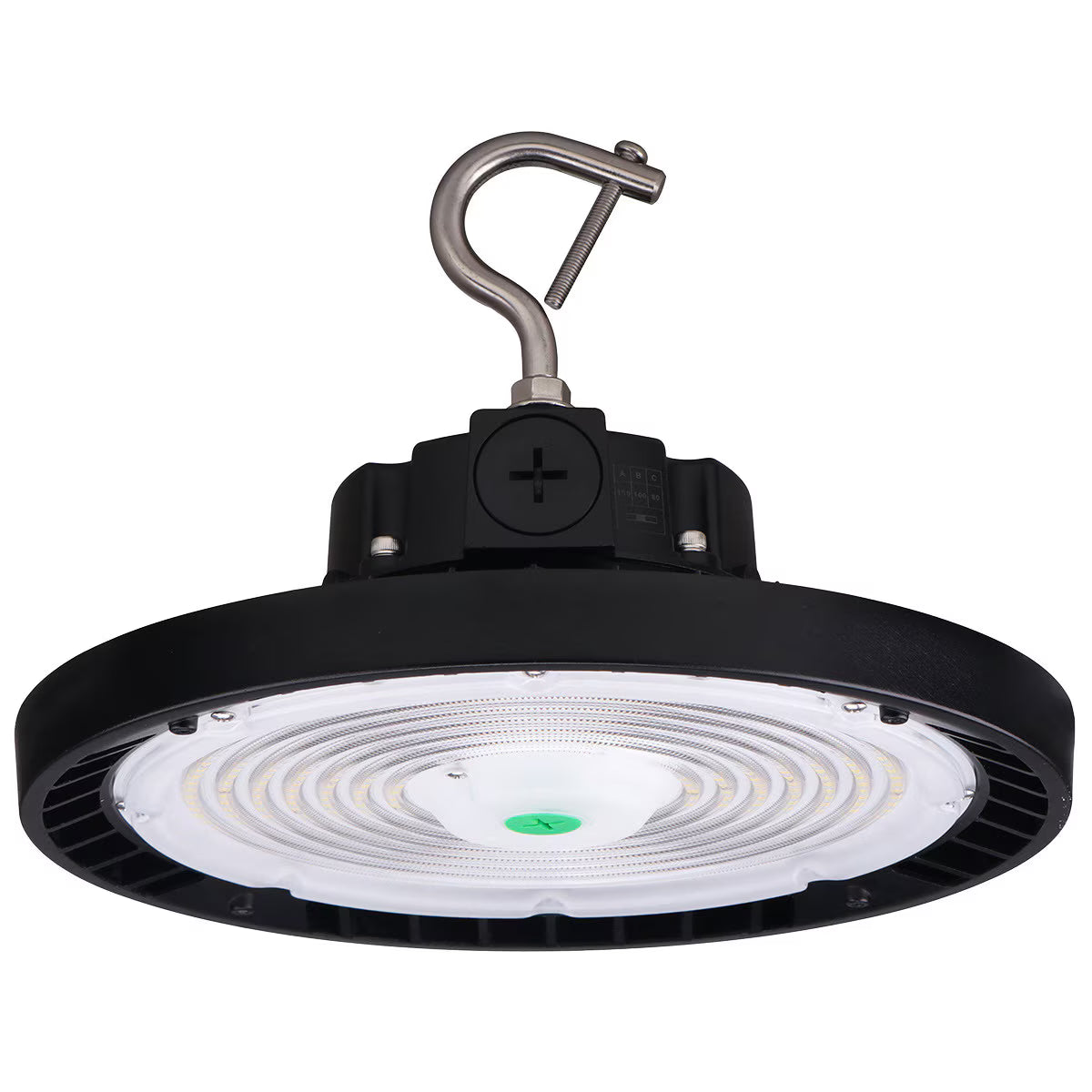 LEDone HB0248 LOC-ELHB-MW(80/100/150) MCCT(35/40/50)HV-V2 80/100/150W LED UFO Highbay 3000K/4000K/5000K Sensor Ready with Plug/Cord Included 277-480V