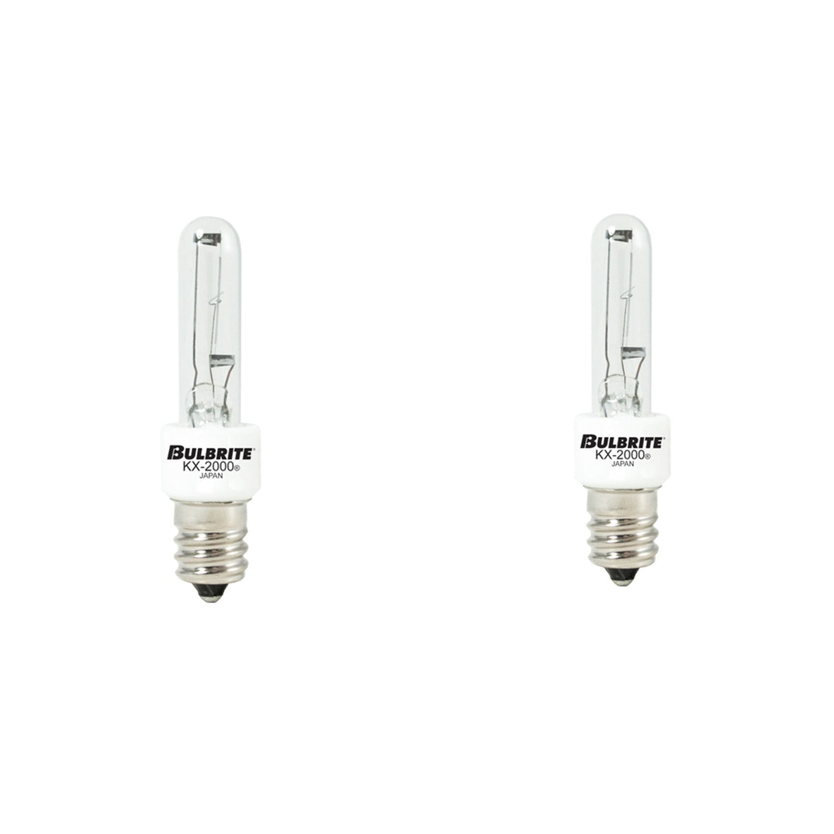 Bulbrite 861199 Bulbrite Pack of (2) 40 Watt Dimmable Clear T3 Candelabra (E12) Krypton/Xenon Bulb