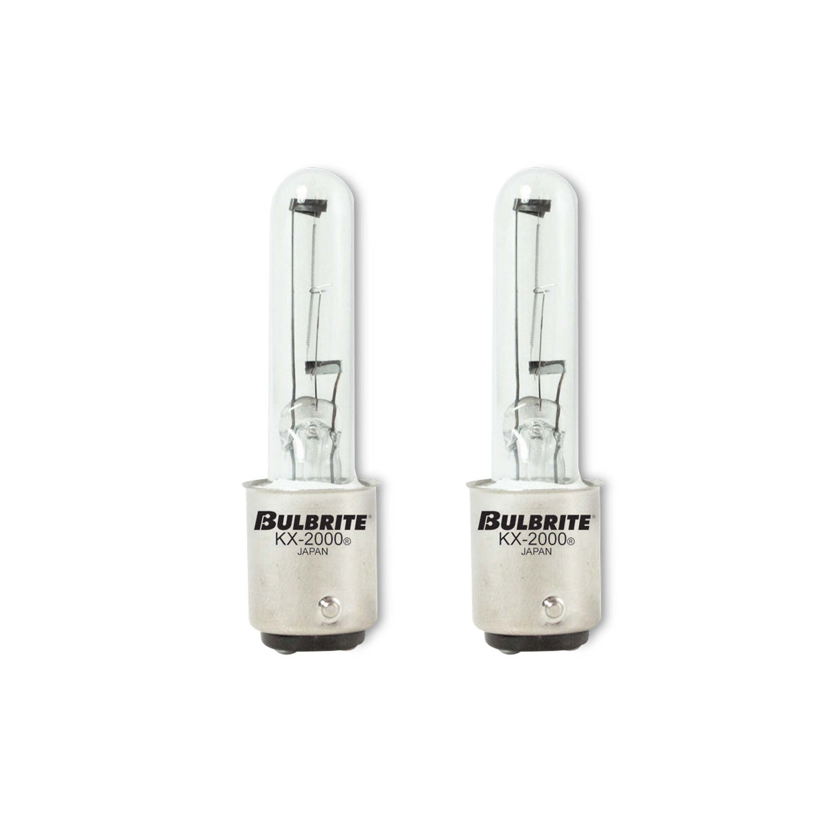 Bulbrite 861348 Bulbrite 861348 Pack of (2) Double-Contact Bayonet Base (BA15D) Light Bulb, 60 Watt, Clear