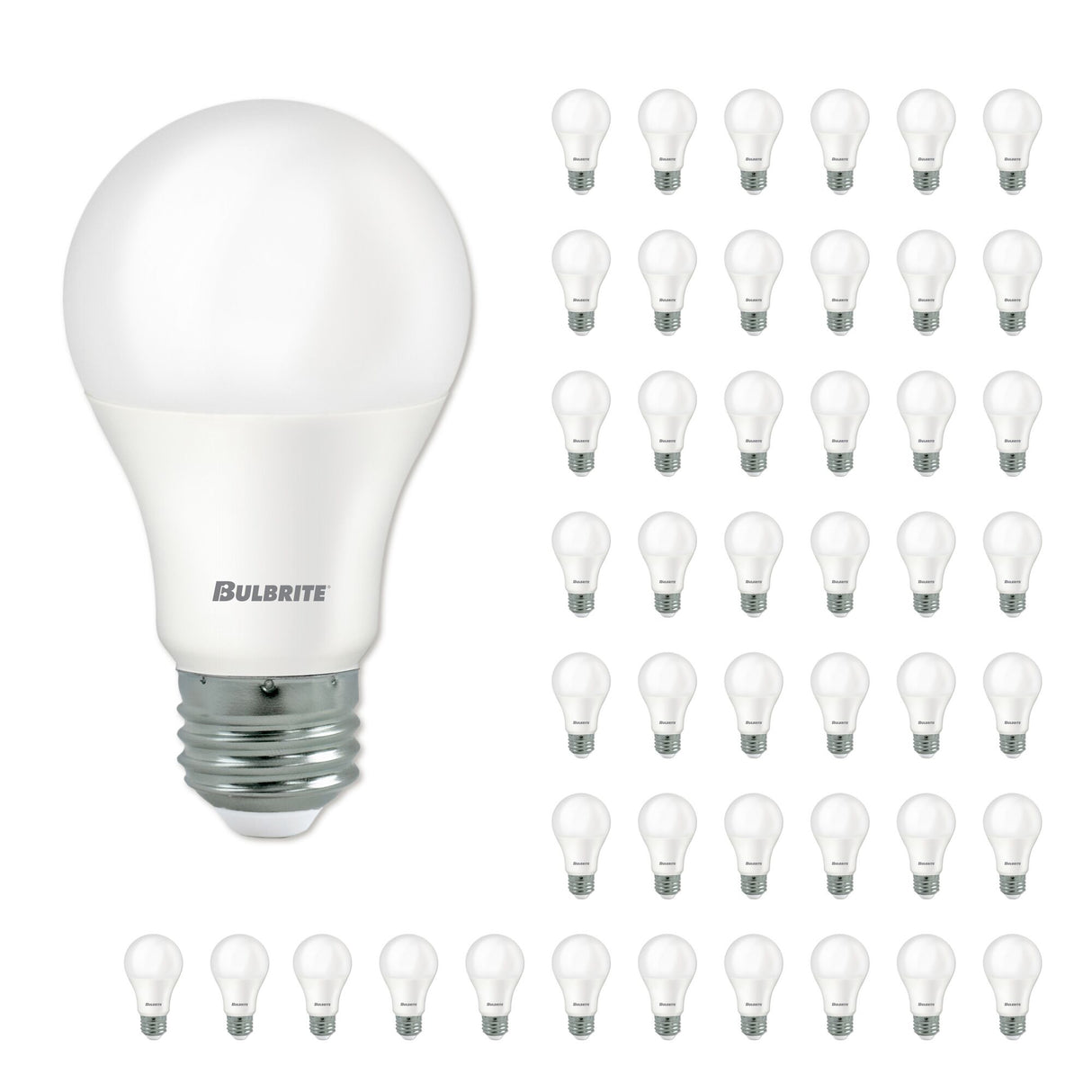 Bulbrite 861720 Bulbrite LED Filament Pack of (48) 9 Watt Dimmable A19 Light Bulb with Frost Glass Finish and Medium (E26) Base - 2700K (Warm White Light), 800 Lumens