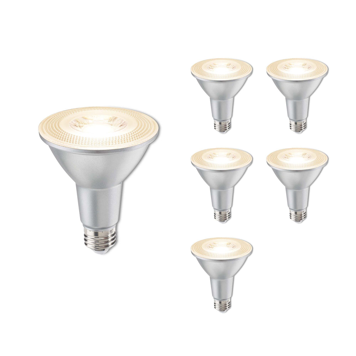 Bulbrite 861780 10W LED PAR30 Light Bulb 2700K Dimmable E26 800 Lumens 120V 6PK