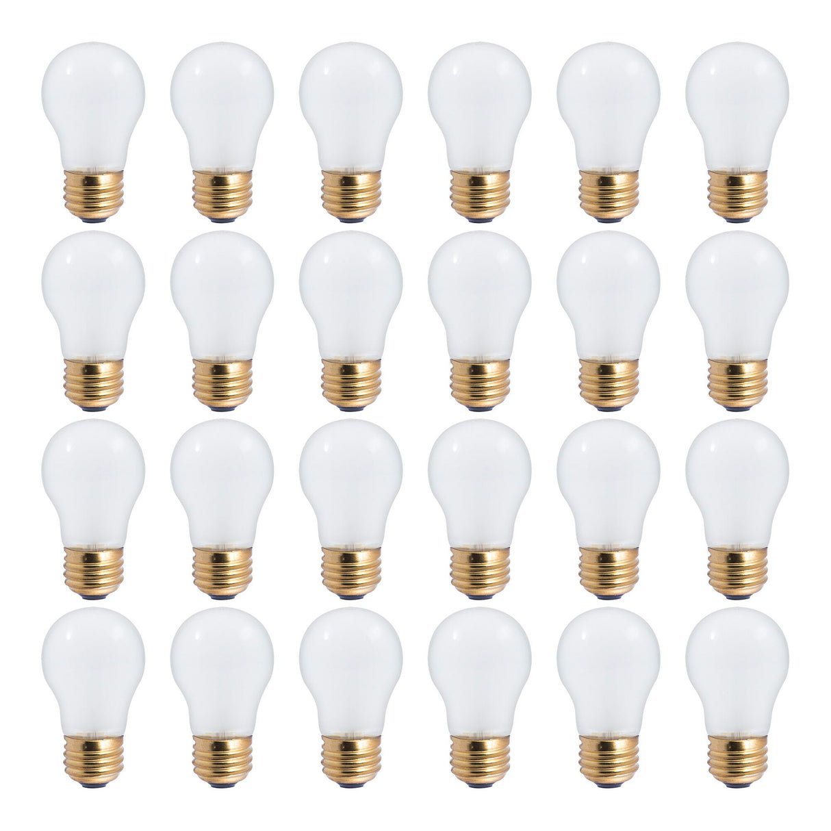 Bulbrite 861946 25W Incandescent A19 Light Bulb 2700K Dimmable E26 240 Lumens 12V 24PK