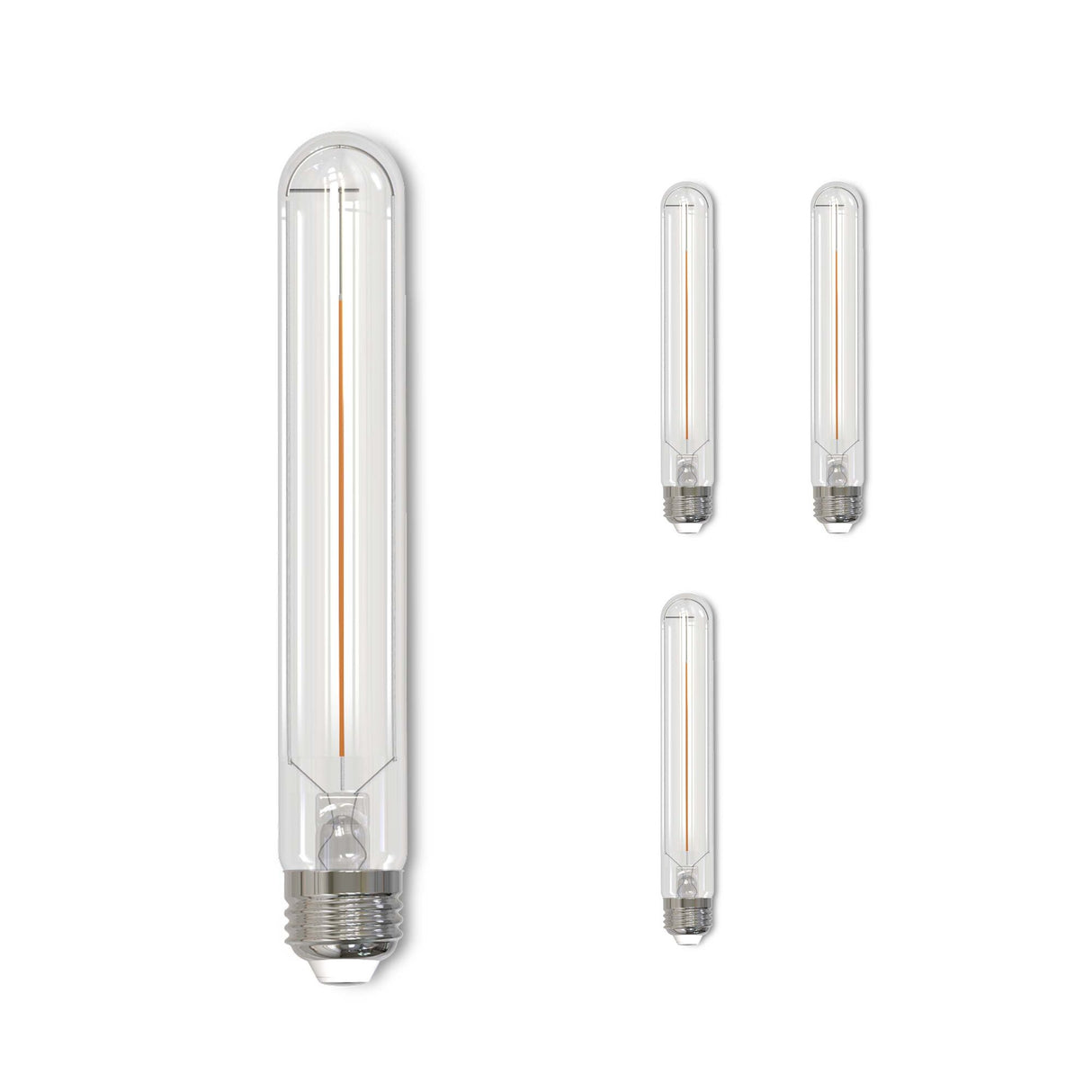 Bulbrite 862772 5W LED T9 Light Bulb 3000K Dimmable E26 300 Lumens 120V 4PK