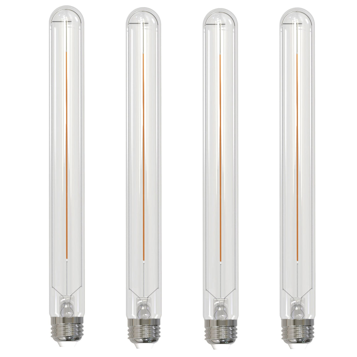 Bulbrite 862774 Bulbrite LED Filament Pack of (4) 5 Watt Dimmable 11 Inch T9 Light Bulb with Clear Glass Finish and Medium (E26) Base - 2700K (Warm White Light), 350 Lumens