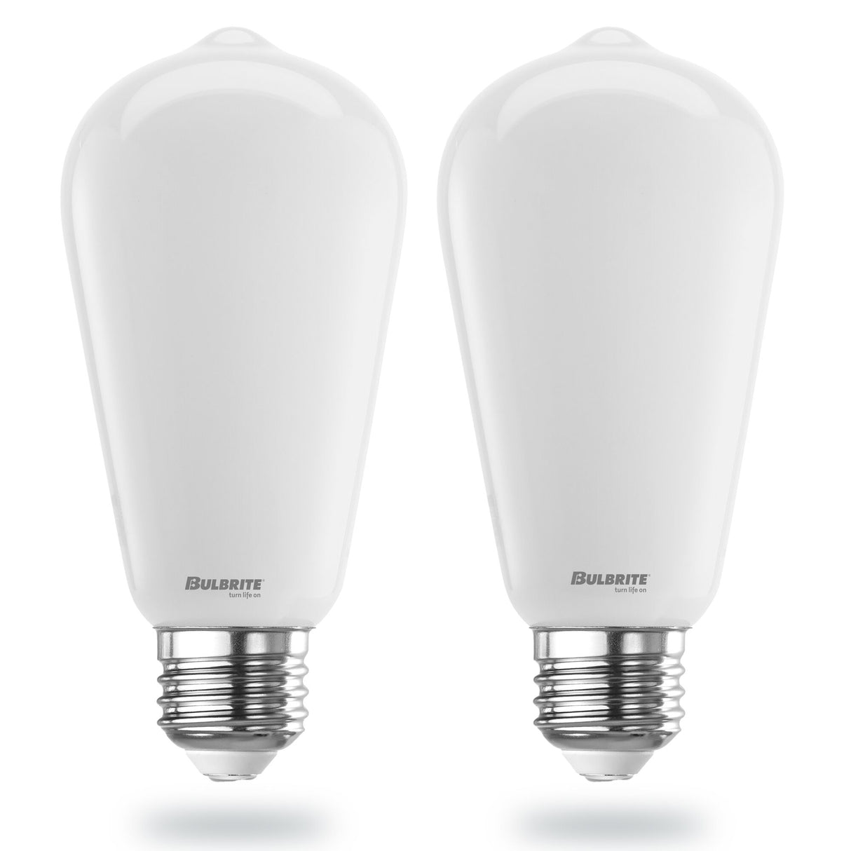 Bulbrite 862889 Bulbrite 9 Watt LED ST18 Light Bulbs, Warm Dimming 3000K (Soft White) - 1800K (Candlelight), 800 Lumens, (2 Pack)