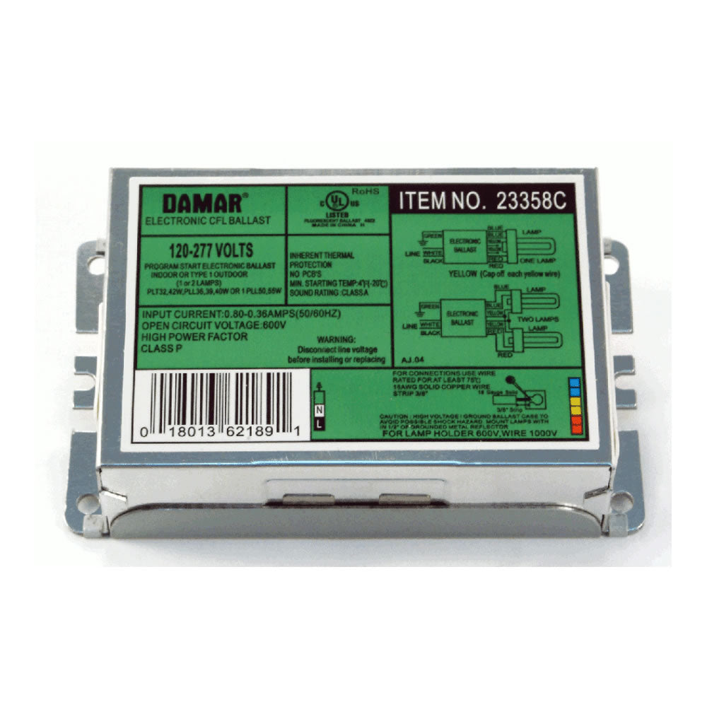Damar 23358C EL242CF-120/277HF CFL Fluorescent Ballast 120-277V