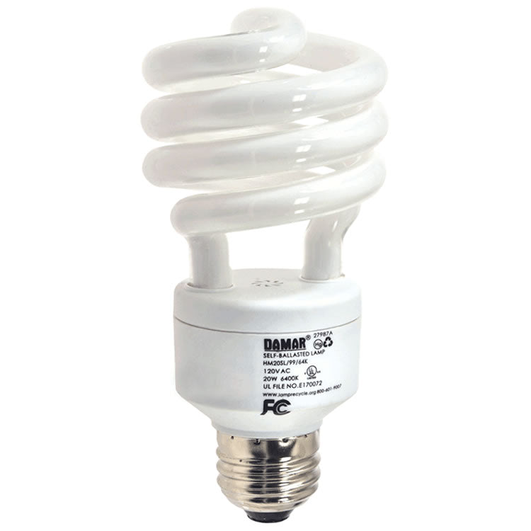 Damar 27987A HM20SL/64K 20W CFL Mini-Spiral 6400K