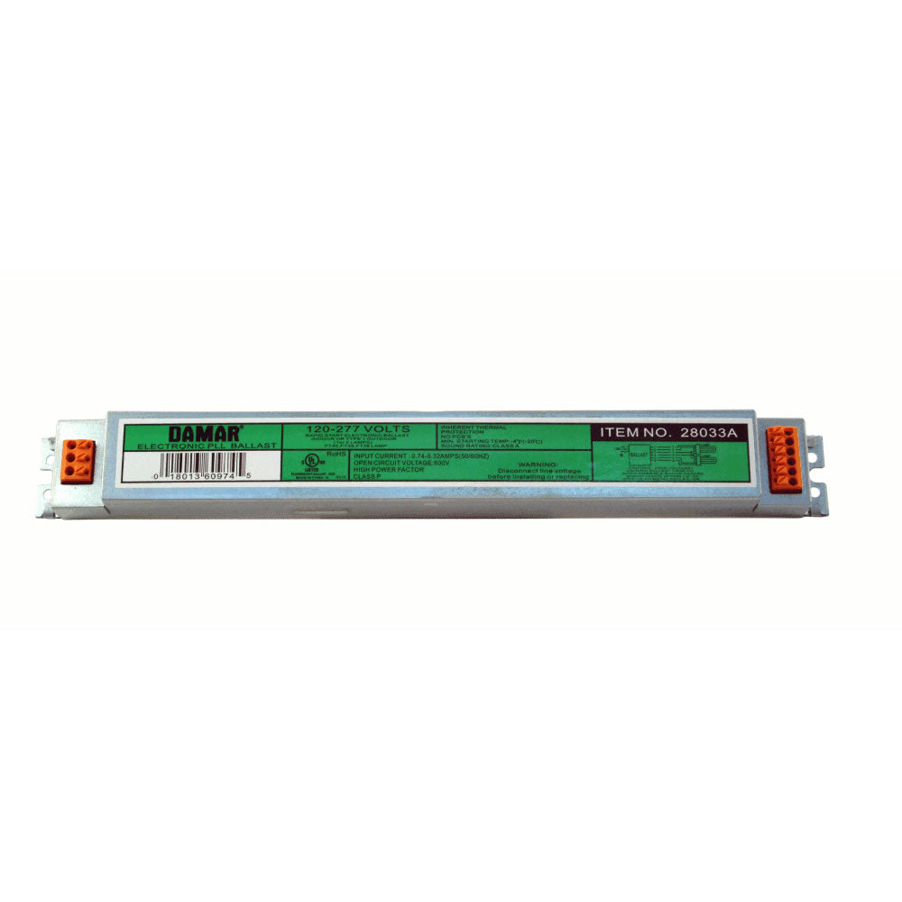 Damar 28033A EL240LTT-120/277HF 1-2 Lamp F36LTT/F39BX/F40LTT Fluorescent Ballast 120-277V