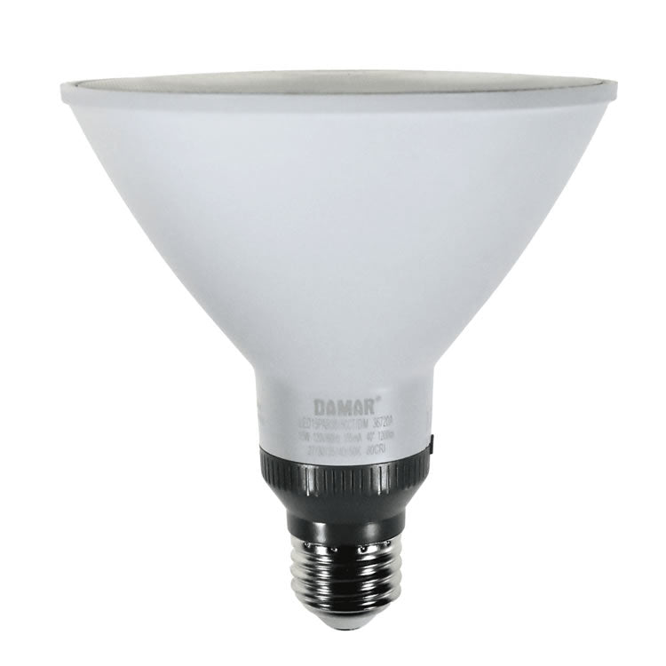 Damar 36720A LED15PAR38FL/5CCT/DIM 15W PAR38 LED Flood 40° 27K/30K/35K/40K/50K Dimmable E26 120V