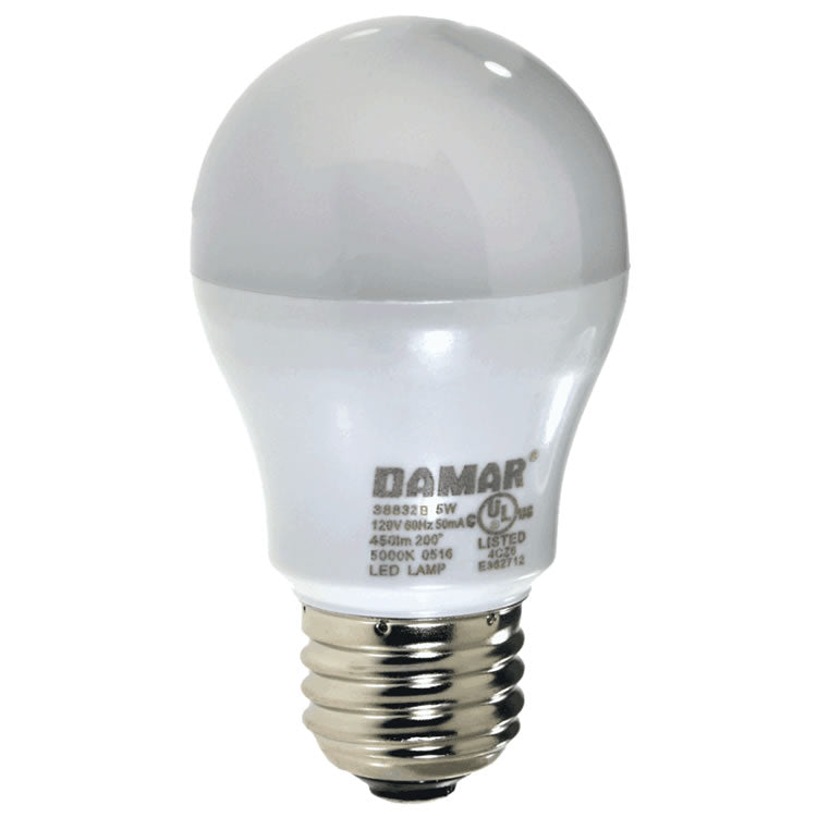 Damar 38832B LED5A15/5K/D 5W A15 LED 5000K Dimmable E26 120V