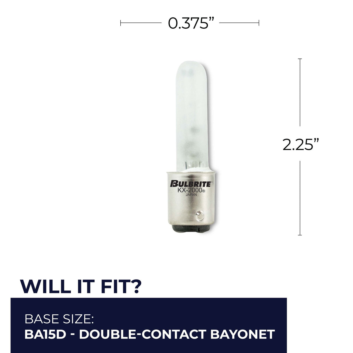 Bulbrite 861186 Bulbrite 861186 Double-Contact Bayonet Base (BA15D)T3 Light Bulb, 60 Watt, Frost, 2-Pack