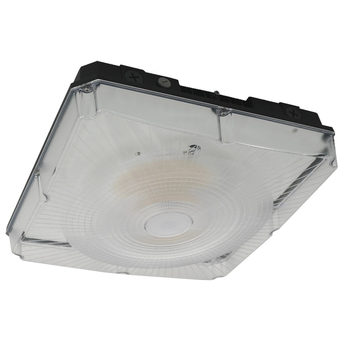 LEDone CP0030 LOC-13SQCP-MW(25/50/75/100)MCCT(30/40/50)DLV 25/50/75/100W LED Square Canopy Light 3000K/4000K/5000K Bronze Finish 120-277V