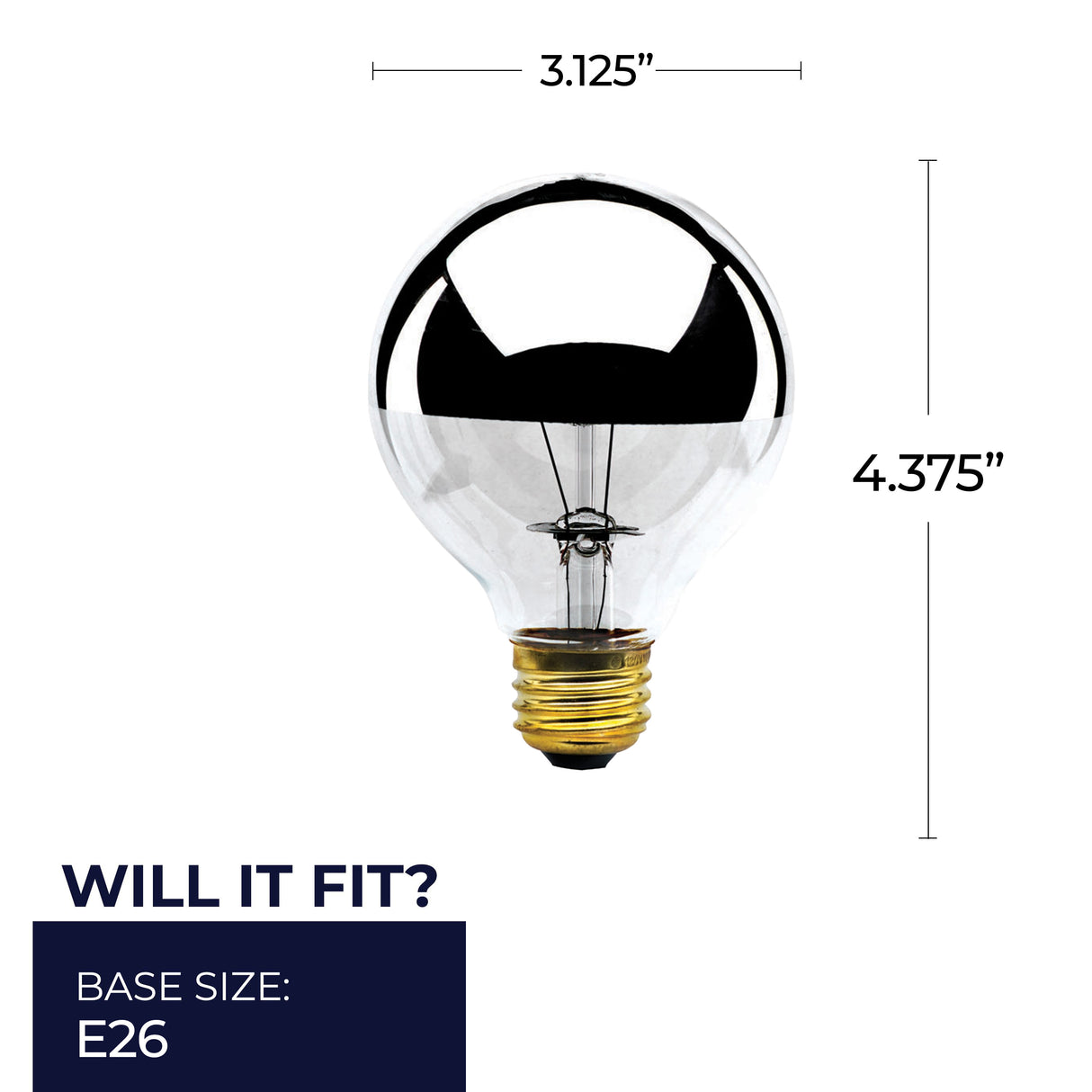 Bulbrite 862024 100W Incandescent G25 Light Bulb 2700K Dimmable E26 900 Lumens 120V 6PK