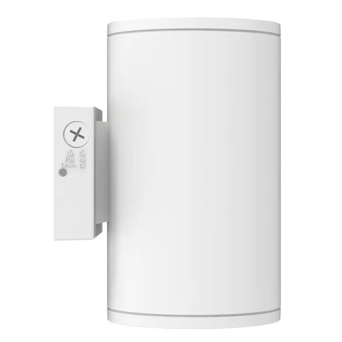 NaturaLED 7532 FX6DWS36SW/20/8CCT3/WH/347-PH 36W LED 3-Way Up/Down Wall Sconce with Photocell 3000K/4000K/5000K White Finish 120-347V