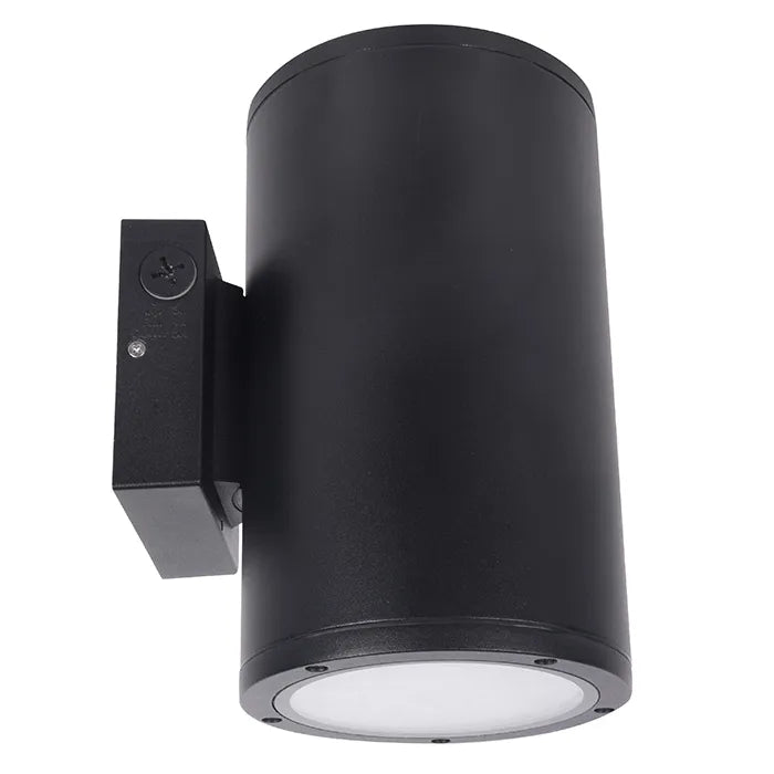 NaturaLED 7645 FX6DWS36SW/20/8CCT3/BK/347-PH 36W LED 3-Way Up/Down Wall Sconce with Photocell 3000K/4000K/5000K Black Finish 120-347V
