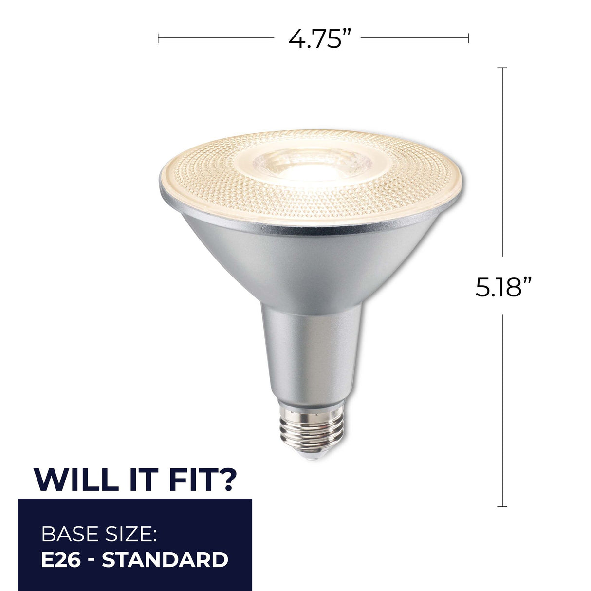 Bulbrite 861792 15W LED PAR38 Light Bulb 2700K Dimmable E26 1200 Lumens 120V 2PK
