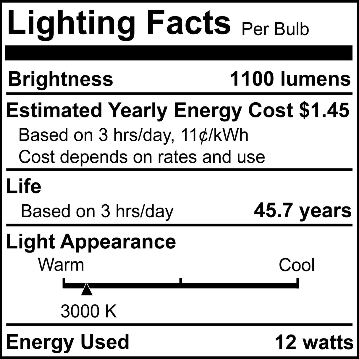 Bulbrite 862658 12W LED 4" Recessed Downlight 3000K Dimmable 1100 Lumens 120V 4PK