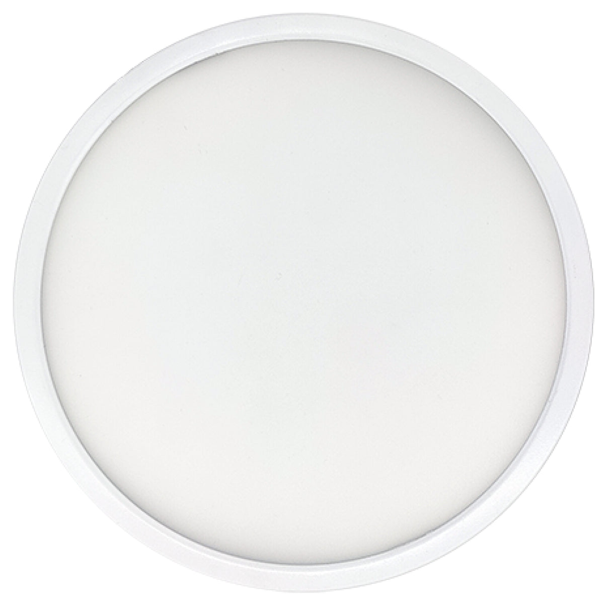 Bulbrite 773604 7" Round 10.3-Watt 3000K LED Flush Mount Light, 1150 Lumens, White Finish