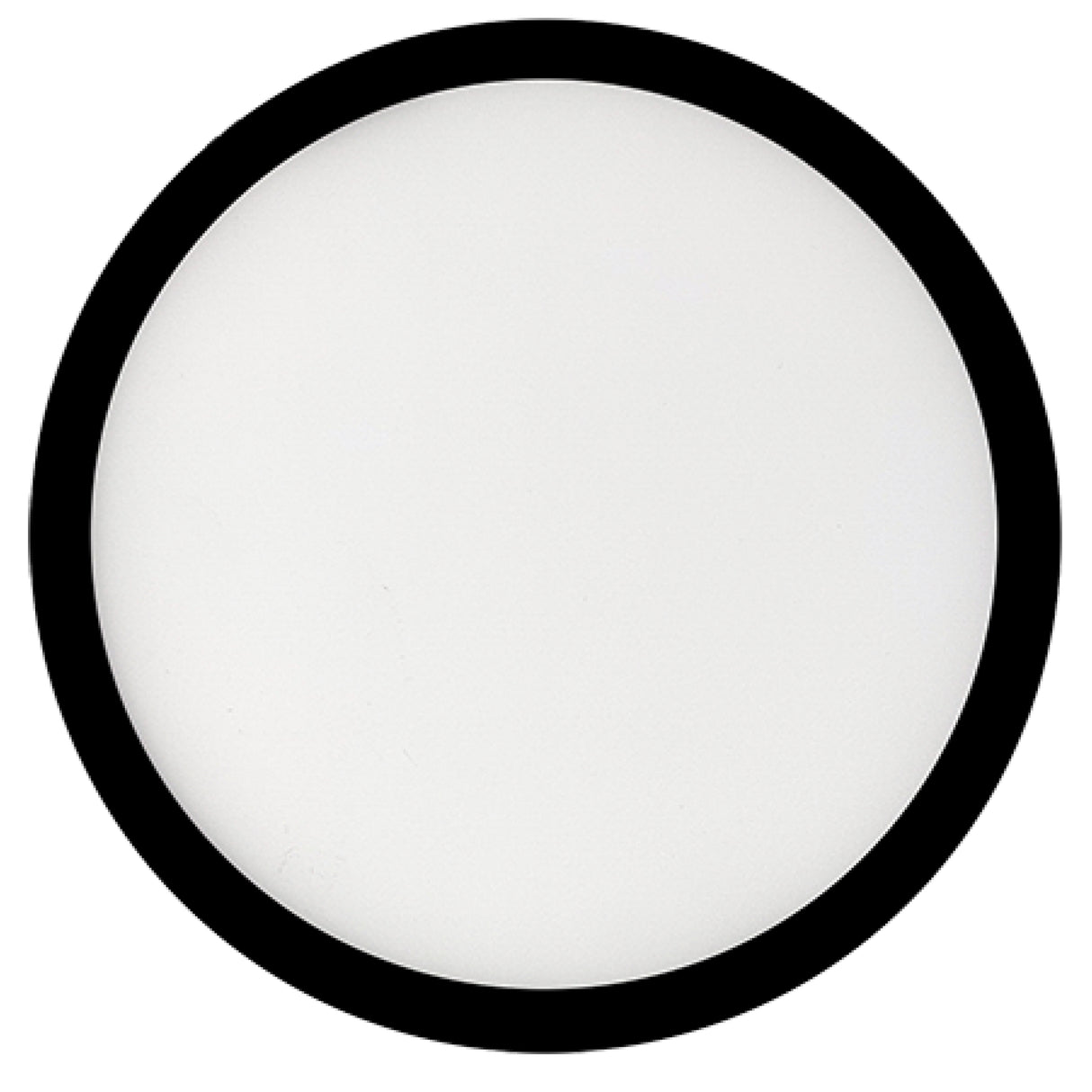 Bulbrite 773605 7" Round 10.3-Watt 3000K LED Flush Mount Light, 1150 Lumens, Black Finish