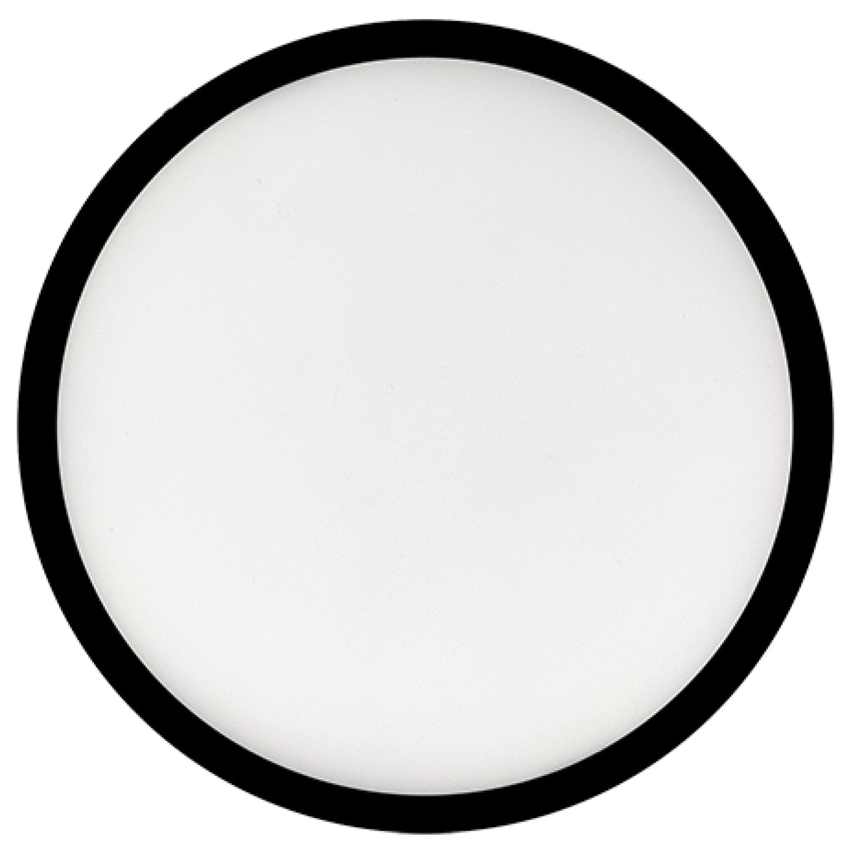 Bulbrite 773609 9" Round 17-Watt 3000K LED Flush Mount Light, 1400 Lumens, Black Finish