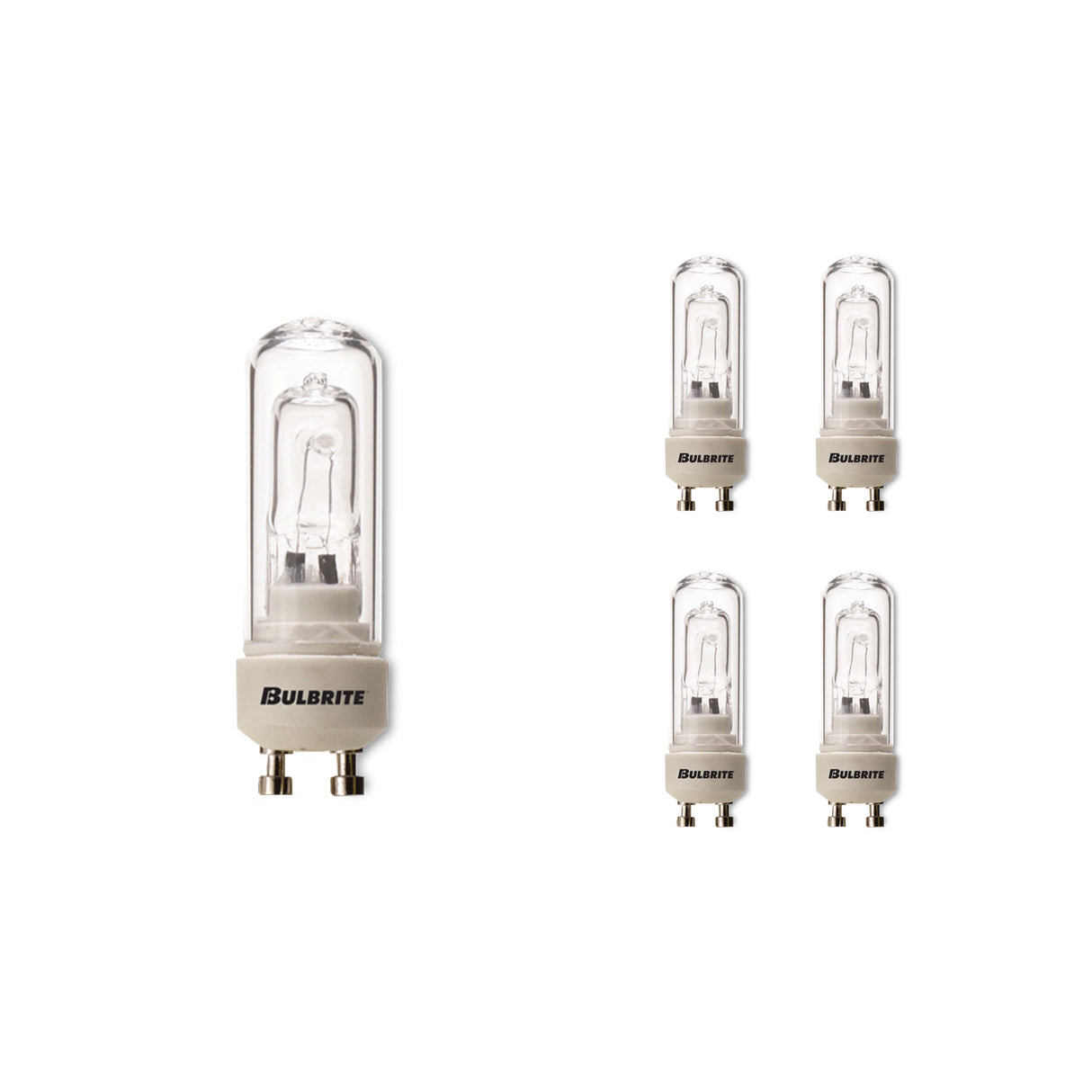 Bulbrite 860642 Bulbrite Pack of (5) 35 Watt Dimmable Clear Double Envelope DJD Twist & Lock Bi-Pin (GU10) Halogen Bulb