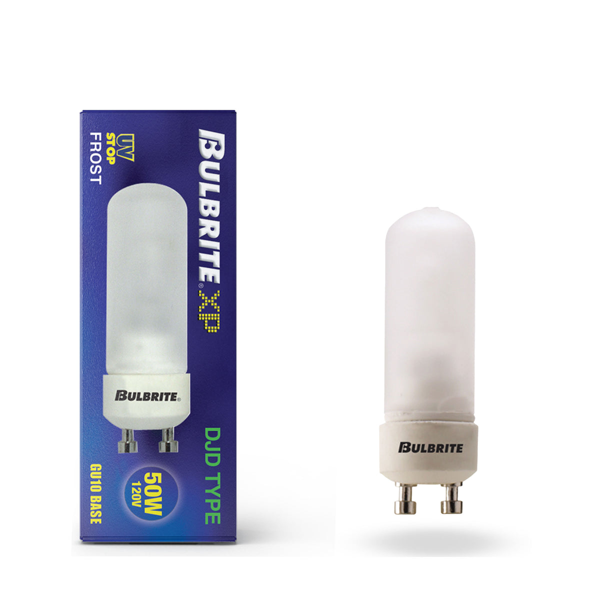 Bulbrite 860645 Bulbrite Halogen DJD Twist & Lock Bi-Pin Base (GU10) Light Bulb, 50 Watt, Frost, 5 Piece