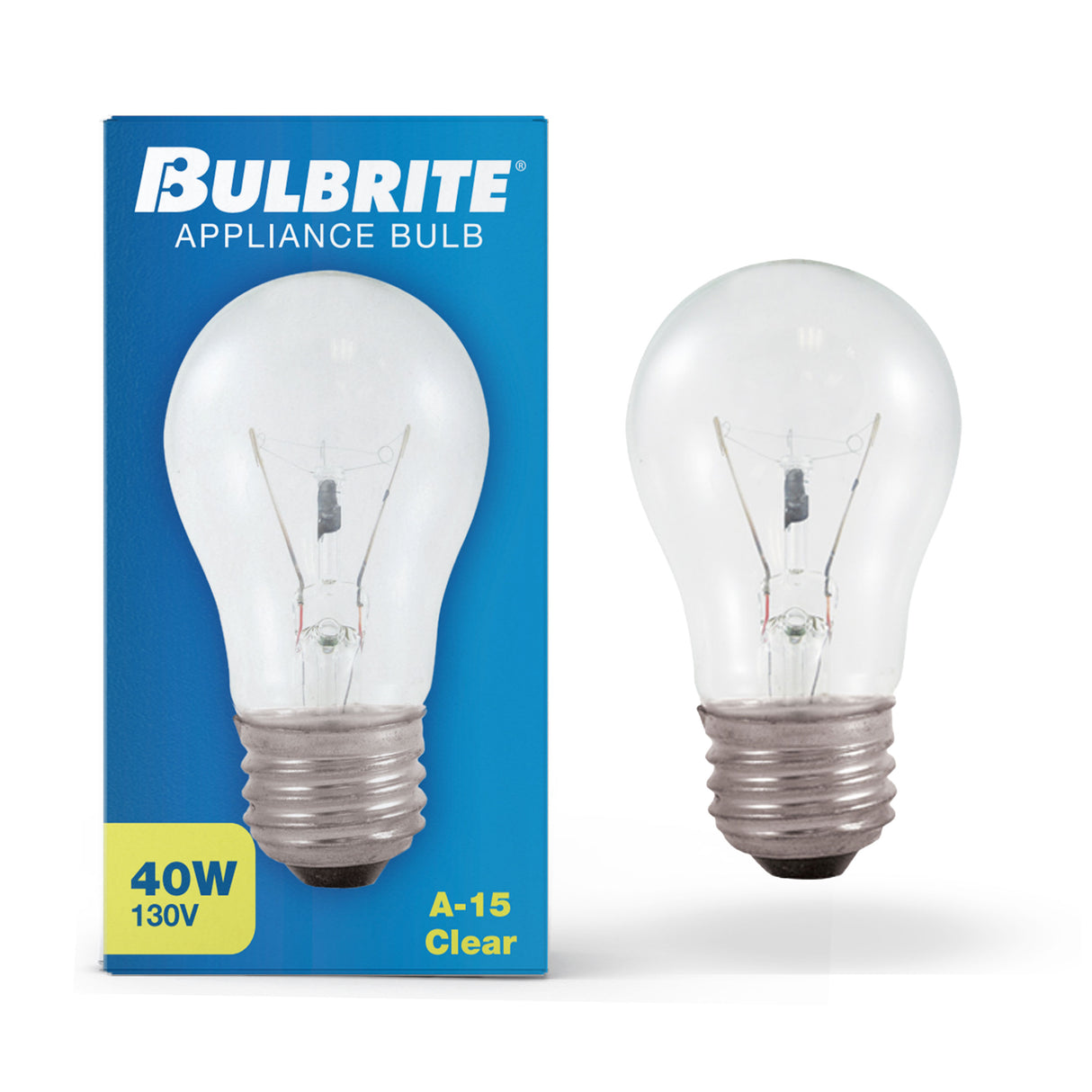 Bulbrite 860857 Bulbrite Incandescent A15 Medium Screw Base (E26) Light Bulb, 40 Watt, Clear, Pack of 20