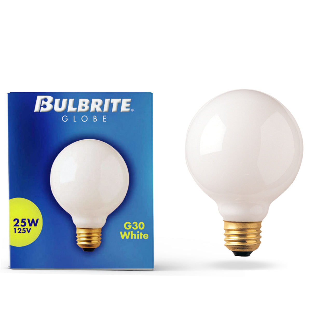 Bulbrite 861118 25W G30 GLOBE WHITE E26 125V-12PK