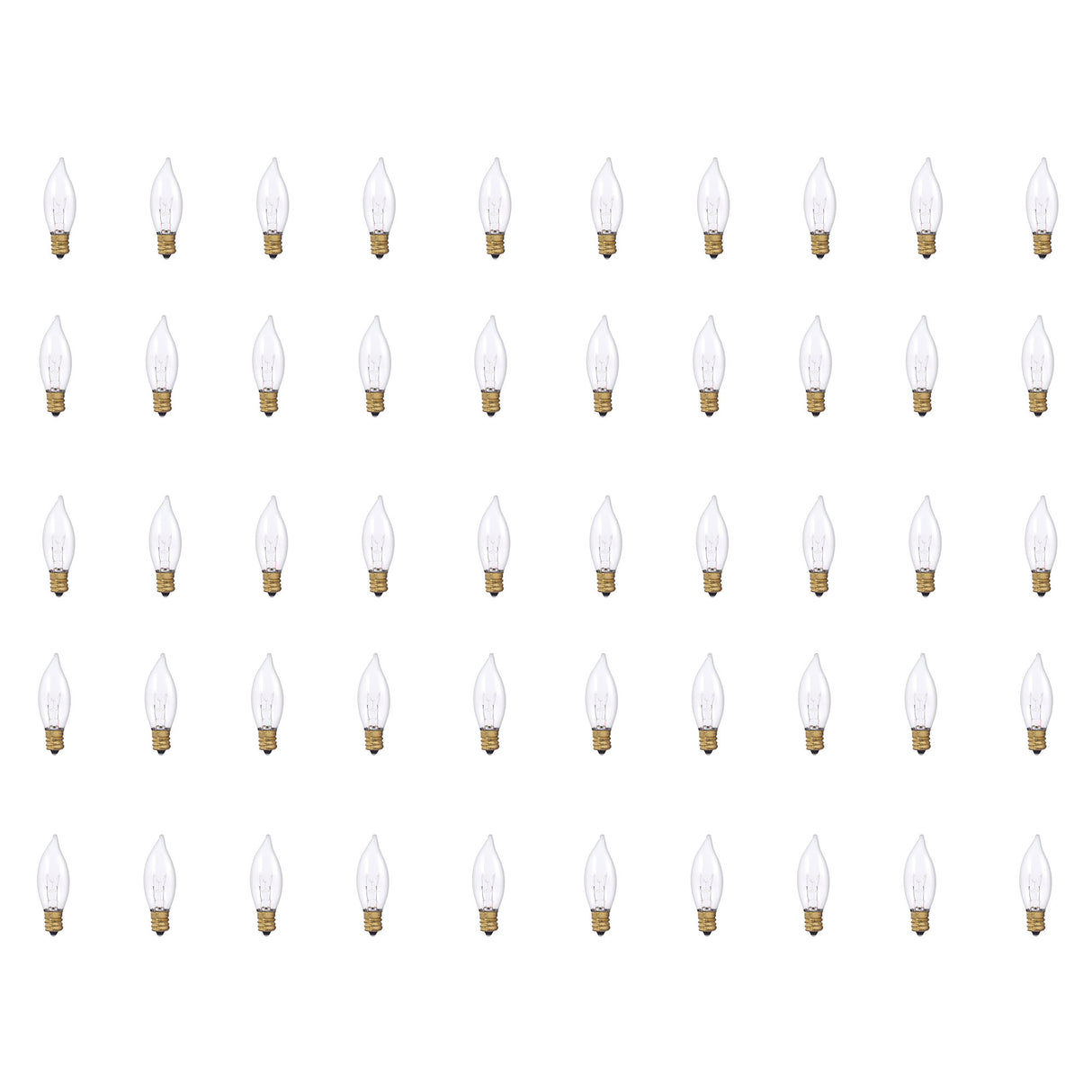 Bulbrite 861130 25W CA8 CLEAR E12 130V-50PK