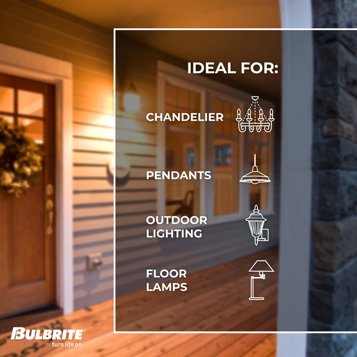 Bulbrite 861211 Bulbrite Pack of (25) 25 Watt Dimmable Half Chrome G16.5 Candelabra (E12) Incandescent Bulb