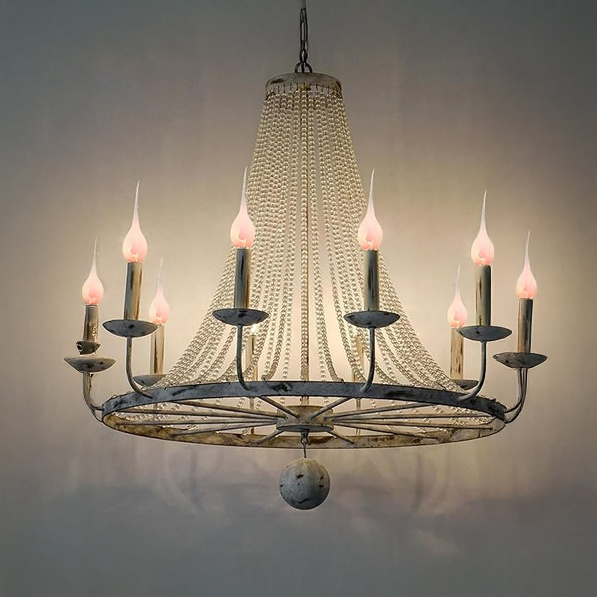 Bulbrite 861258 Bulbrite Incandescent CA5 Candelabra Screw Base (E12) Light Bulb, 3 Watt, Silicone Flame Shaped