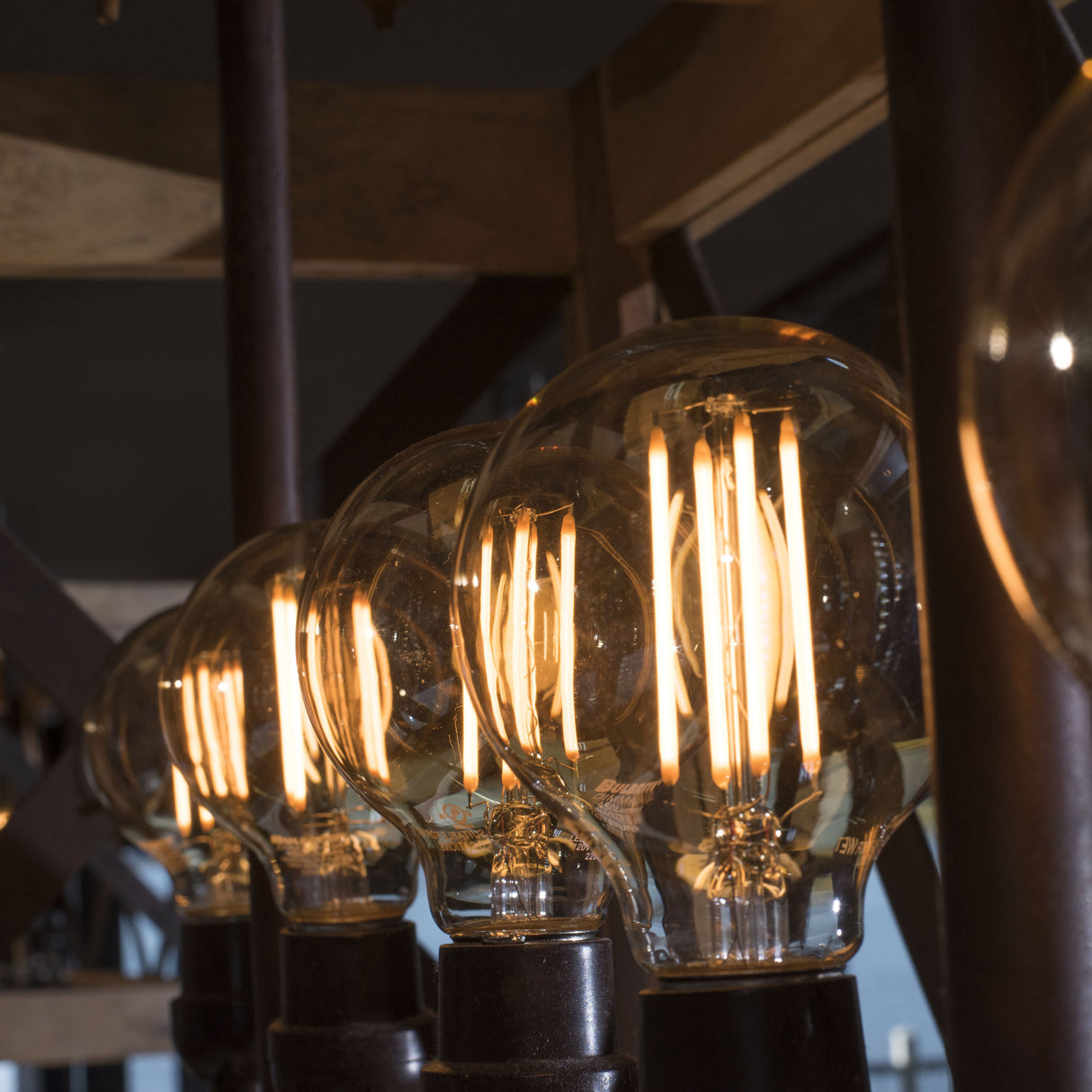 Bulbrite 861406 Bulbrite Pack of (4) 8.5 Watt Dimmable Clear Filament G25 Medium (E26) LED Bulb - 800 Lumens, 2700K, and 90 CRI