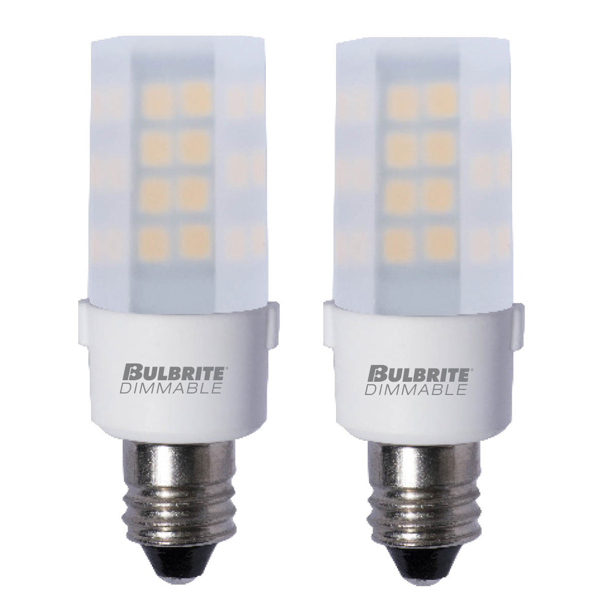Bulbrite 861531 4.5W LED E12 FROST 2700K 120V DIMMABLE-2PK