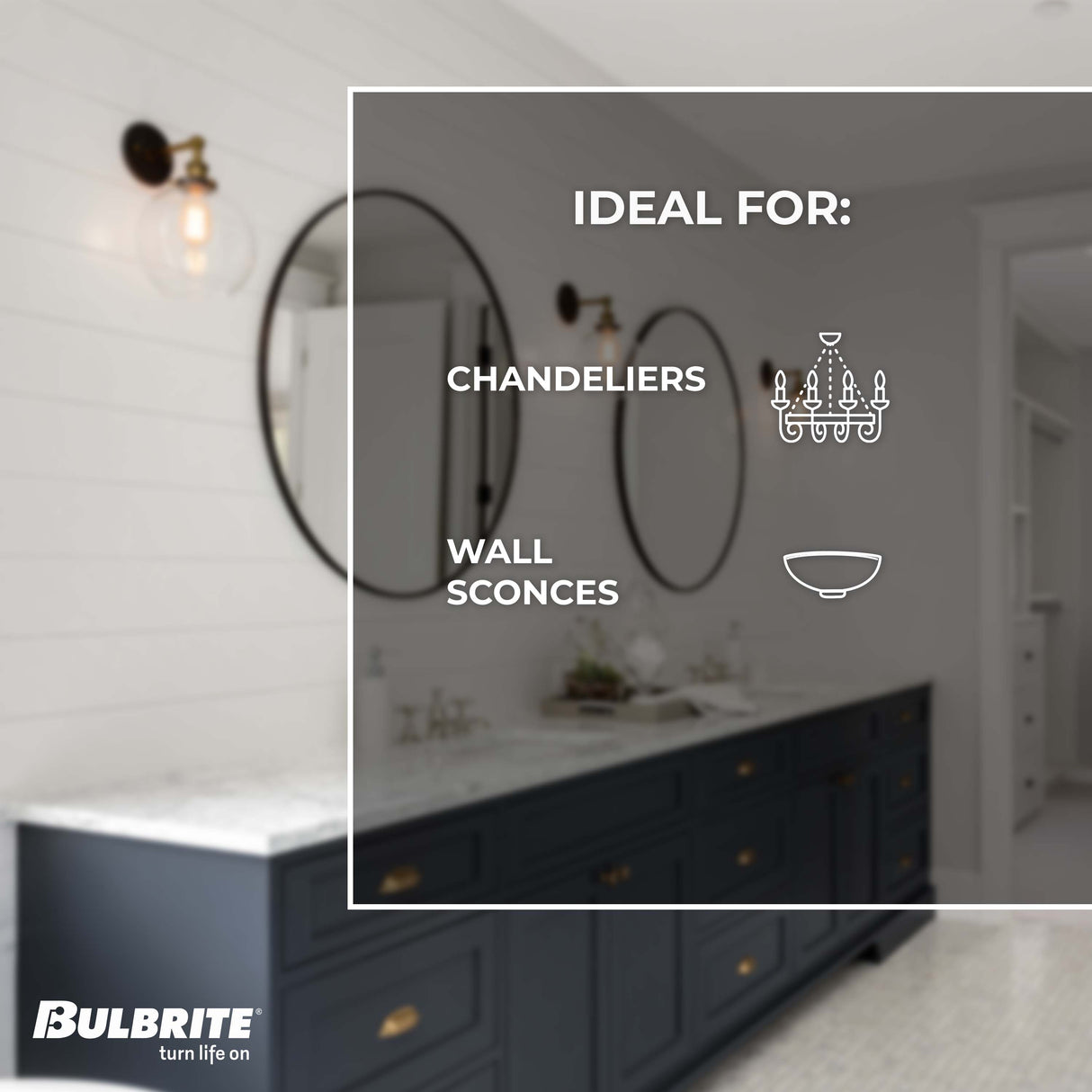Bulbrite 862938 Bulbrite LED 5 Watt Dimmable B11 Light Bulb with a Clear Finish and a Candelabra Screw E12 - 3000K (Soft White Light) 500 lumens