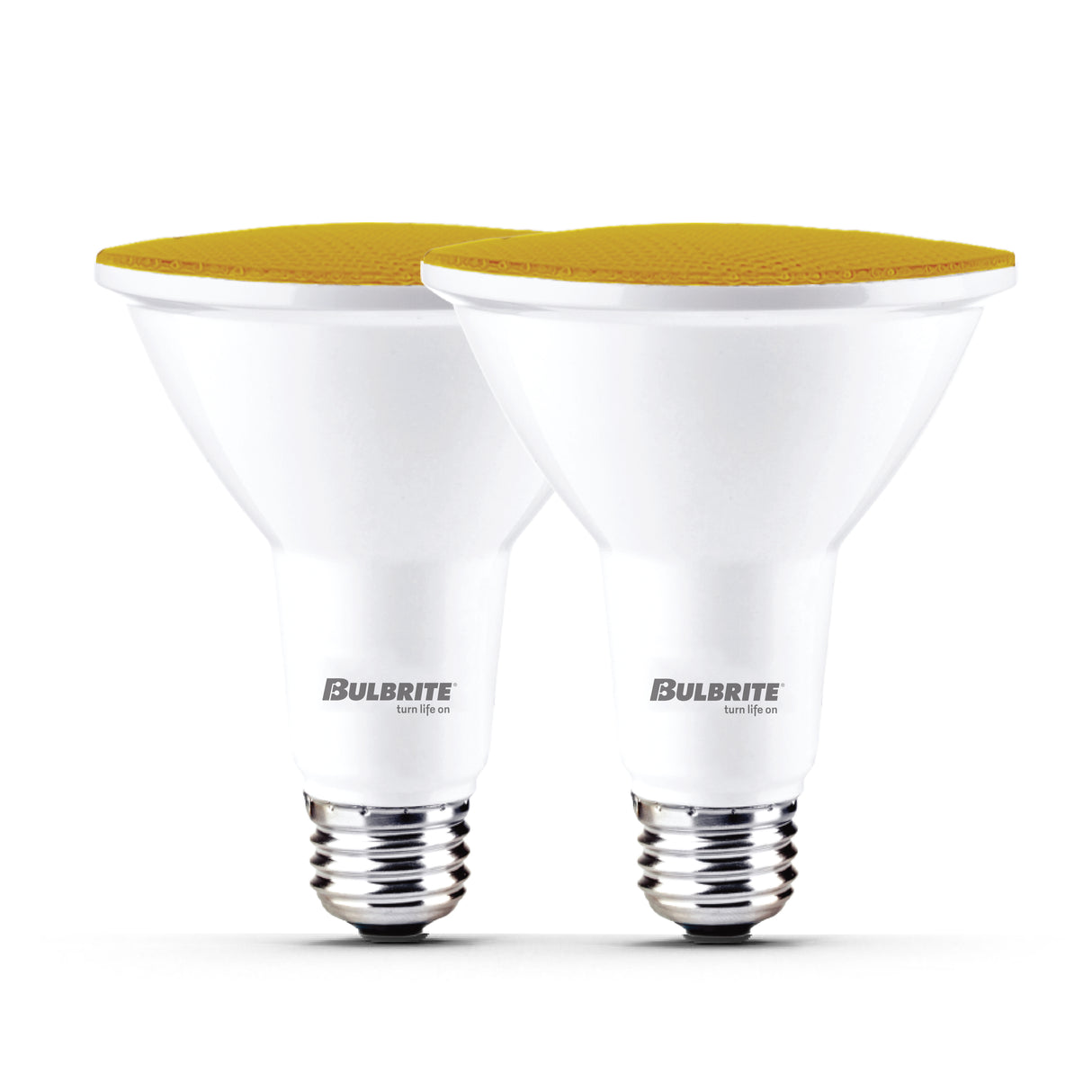 Bulbrite 861908 90-Watt Equivalent, Yellow Color PAR38 Weatherproof Outdoor E26 Medium Base Flood LED Light Bulb