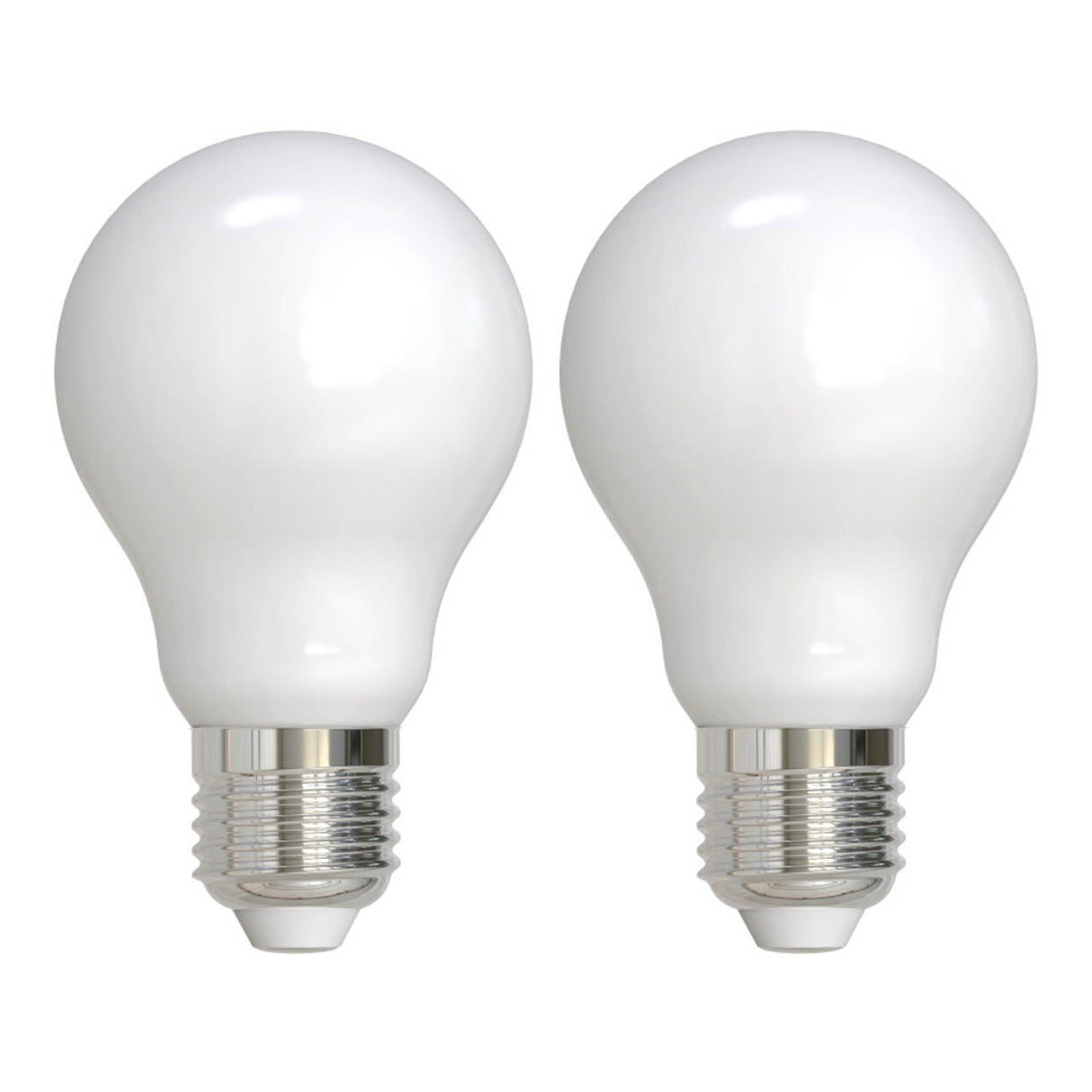 Bulbrite 861924 Bulbrite Pack of (2) 9 Watt Dimmable Milky Finish A19 Medium (E26) LED Light Bulb - 1100 Lumens, 3000K