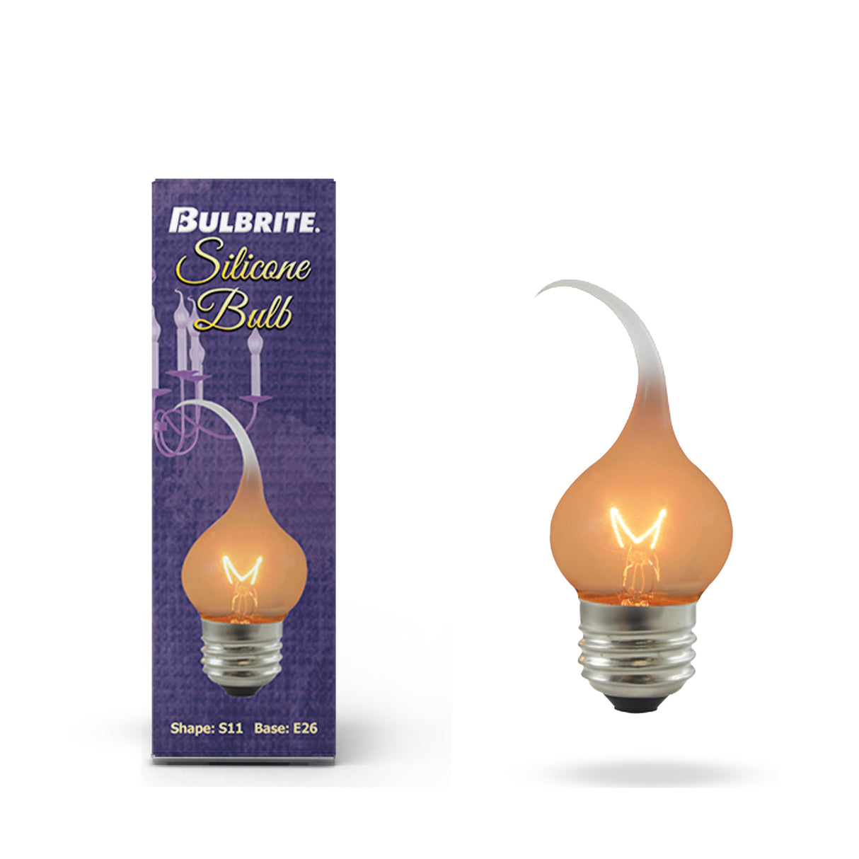 Bulbrite 861969 7.5W Incandescent S11 Light Bulb 2700K Dimmable E26 120V 25PK