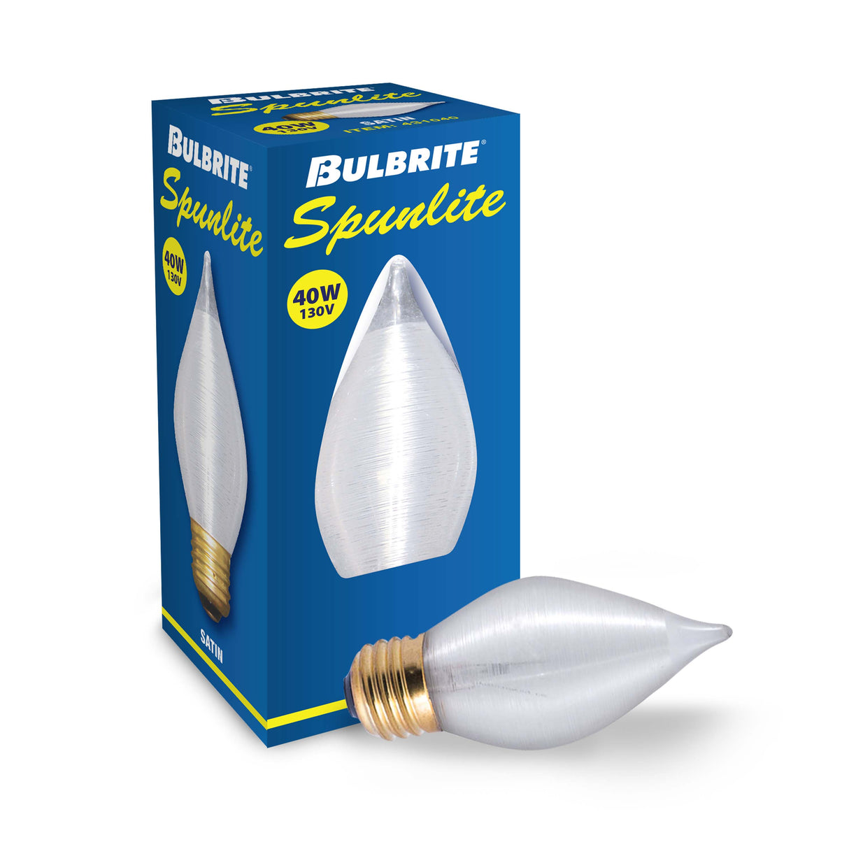 Bulbrite 861979 40W Incandescent C15 Light Bulb Dimmable E26 310 Lumens 130V 25PK