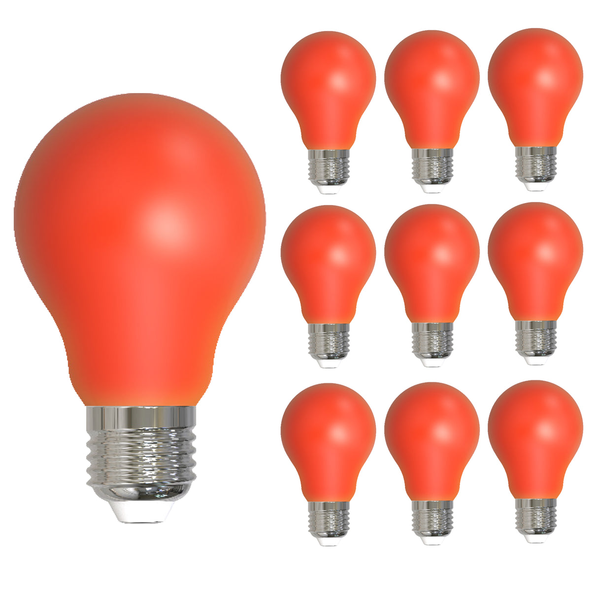 Bulbrite 862312 25-Watt Equivalent Ceramic Red Color A19 Weatherproof Outdoor E26 Medium Base Flood LED Light Bulb