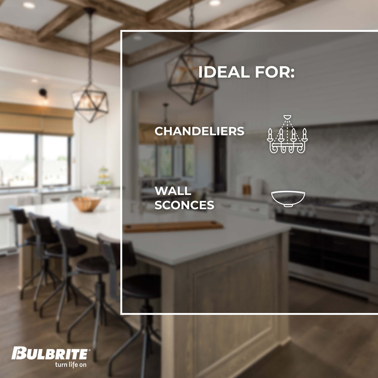 Bulbrite 862934 Bulbrite LED 5.5 Watt Dimmable B11 Light Bulb with a Clear Finish and a Medium Screw E26 - 3000K (Soft White Light) 500 lumens
